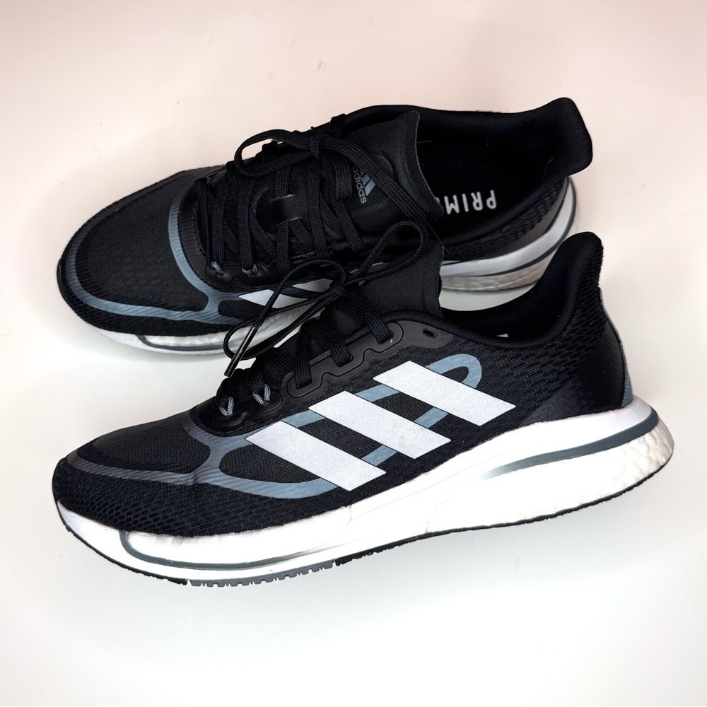 Adidas Women’s Supernova Black / White / Silver Athletic Running Sneakers Size-6 - Picture 7 of 11